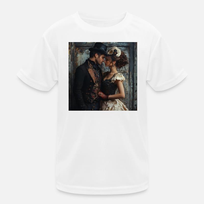 Victorian Mask Romanticism Kids Functional T-Shirt