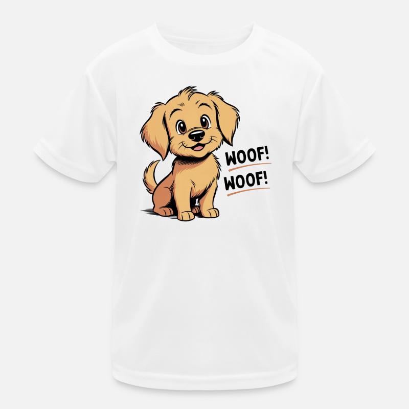 Cozy den Hund – Wuff – Wuff Kinder Funktions-T-Shirt