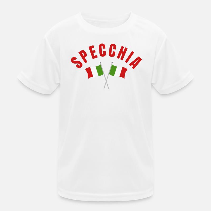 Speccchia Emblem der italienischen Flagge Kinder Funktions-T-Shirt