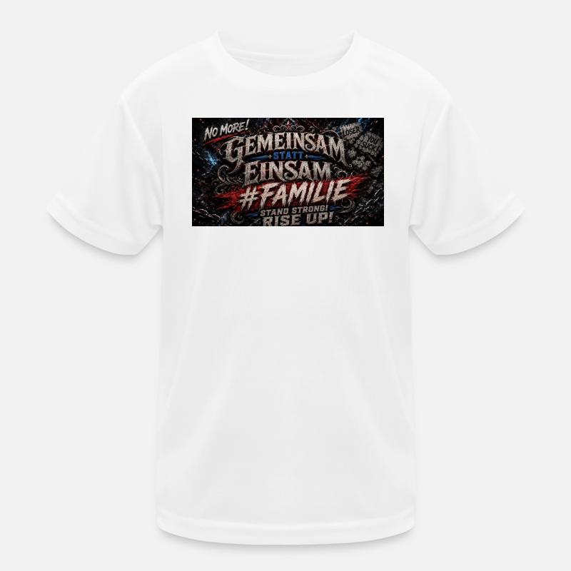 Gemeinsam statt Einsam #Familie Kinder Funktions-T-Shirt
