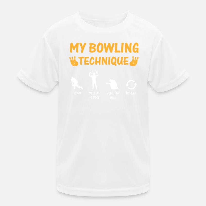Mein Bowlingtechnik-Abschlag Kinder Funktions-T-Shirt