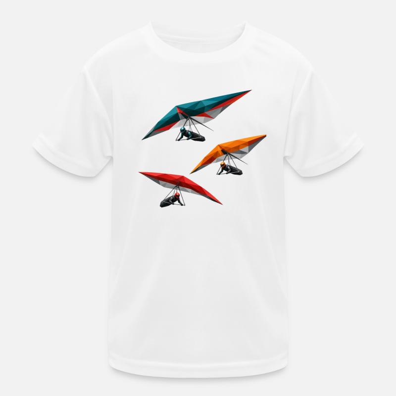 Polygon Hang Gliders Trio Kinder Funktions-T-Shirt