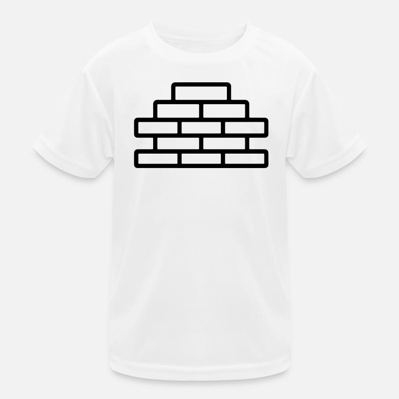 Ziegel Kinder Funktions-T-Shirt