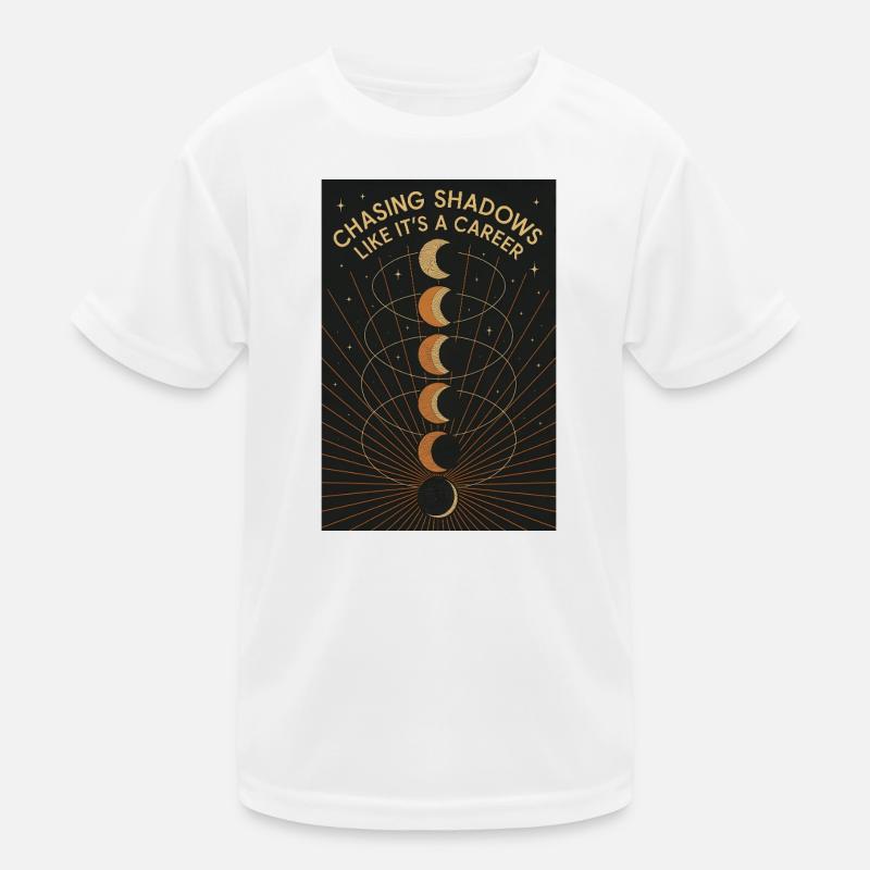 Schattenjagd | Sonnenfinsternis Kinder Funktions-T-Shirt