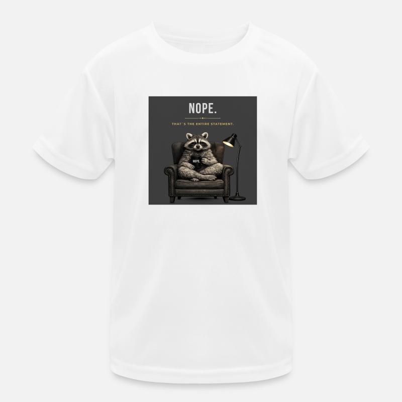 Non, mème des ratons laveurs T-shirt sport Enfant