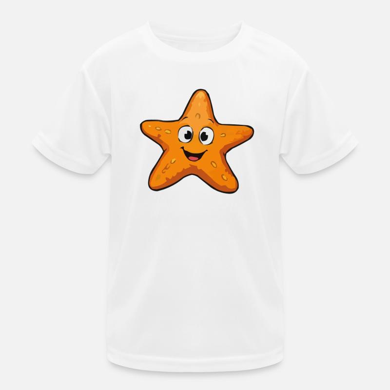 Kuscheliger Sternfisch-Star Kinder Funktions-T-Shirt