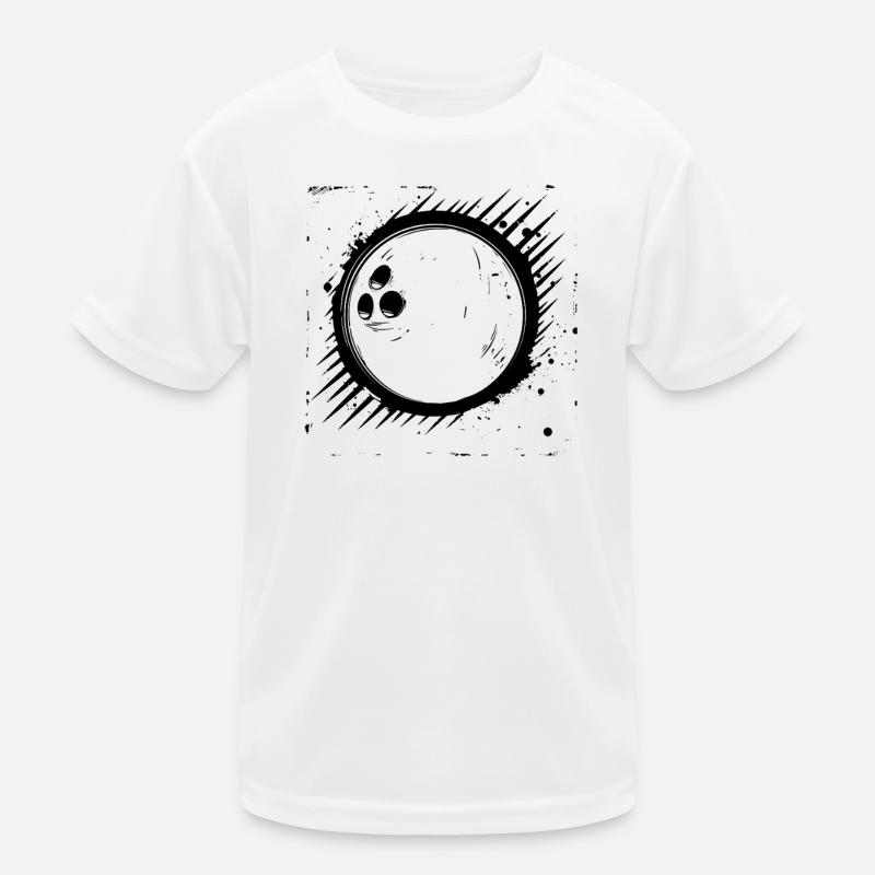 Bowlingkugel Grafik Kinder Funktions-T-Shirt