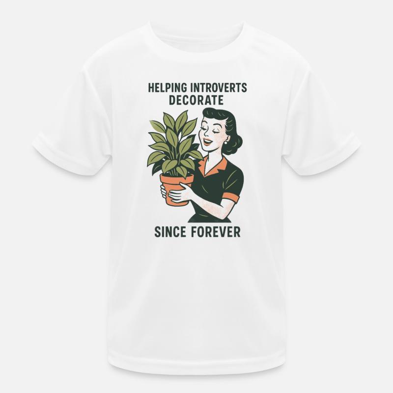 Decor for introverts | Plants Kids Functional T-Shirt