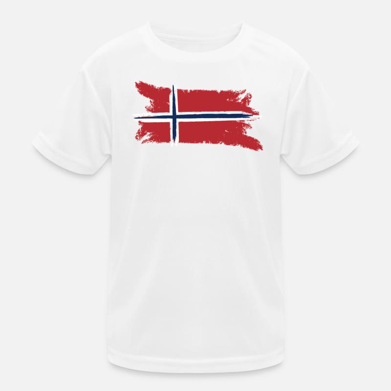 Norway Flag Scandinavia Kids Functional T-Shirt