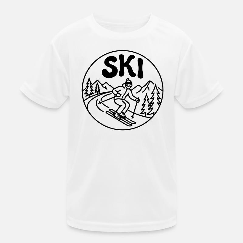 Ski Kinder Funktions-T-Shirt