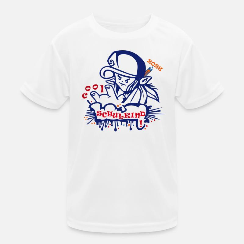 Schulkind Kinder Funktions-T-Shirt