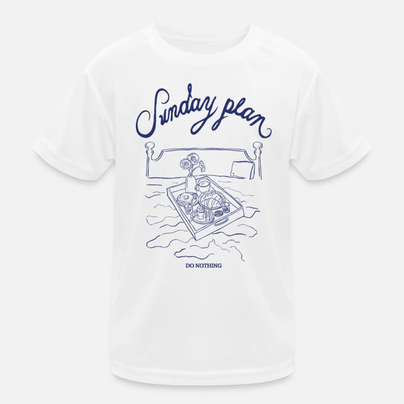 Sunday schedule: Do nothing Kids Functional T-Shirt