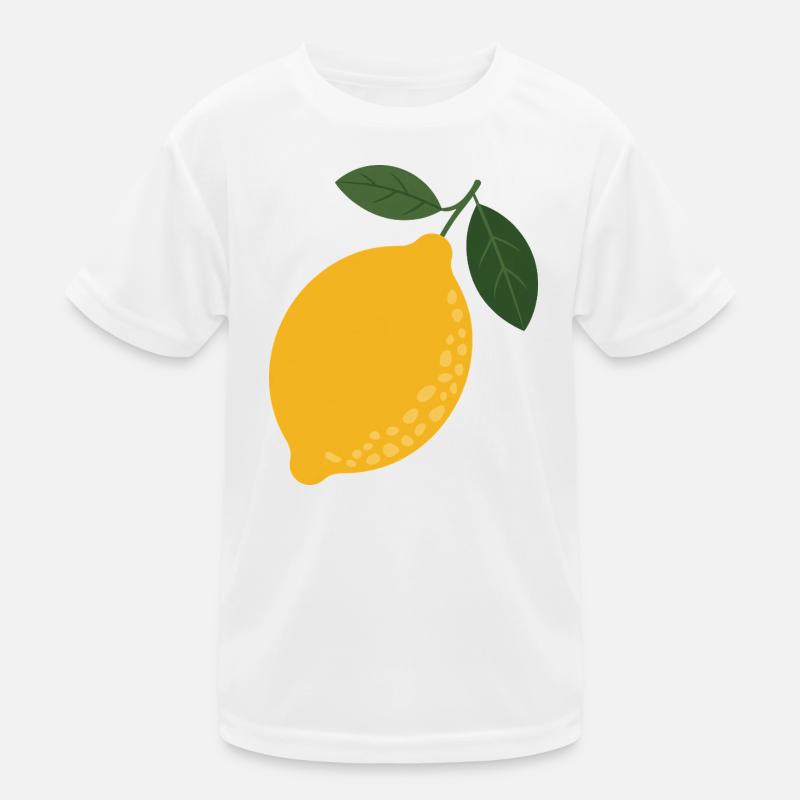 Sunny Lemon mit Leaf Duo Kinder Funktions-T-Shirt