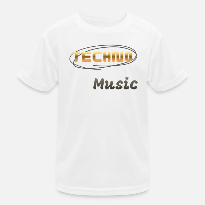 Techno Music Kids Functional T-Shirt