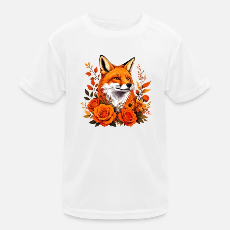 Fox in autumn rush Kids Functional T-Shirt