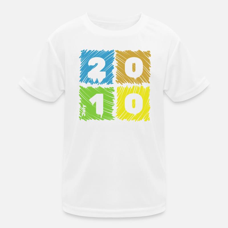 16. Geburtstag Farbige Patches since 07/2010 Kids Functional T-Shirt