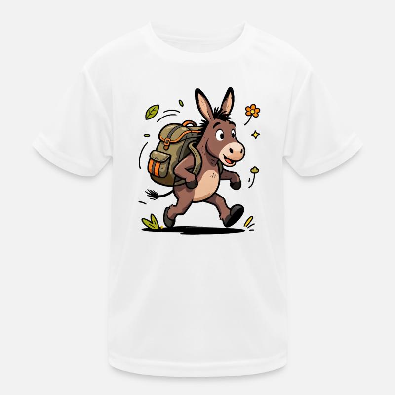 Eselwanderer-Abenteuer Kinder Funktions-T-Shirt