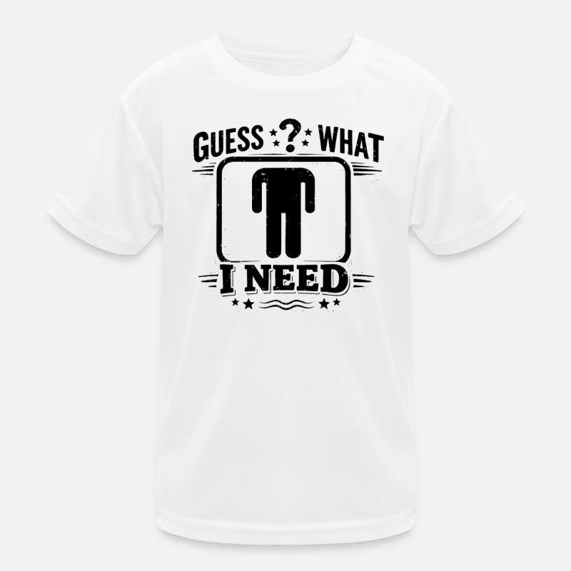 Guess What I Need Style Vintage Grunge Distressed Kids Functional T-Shirt