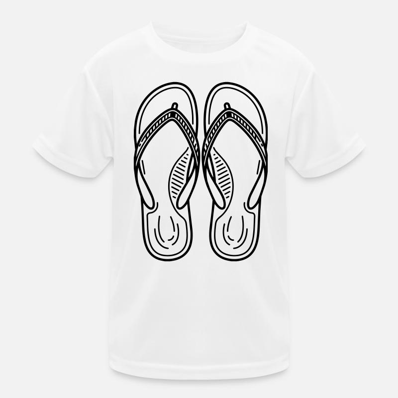 Sommer-Flip-Flops Kinder Funktions-T-Shirt