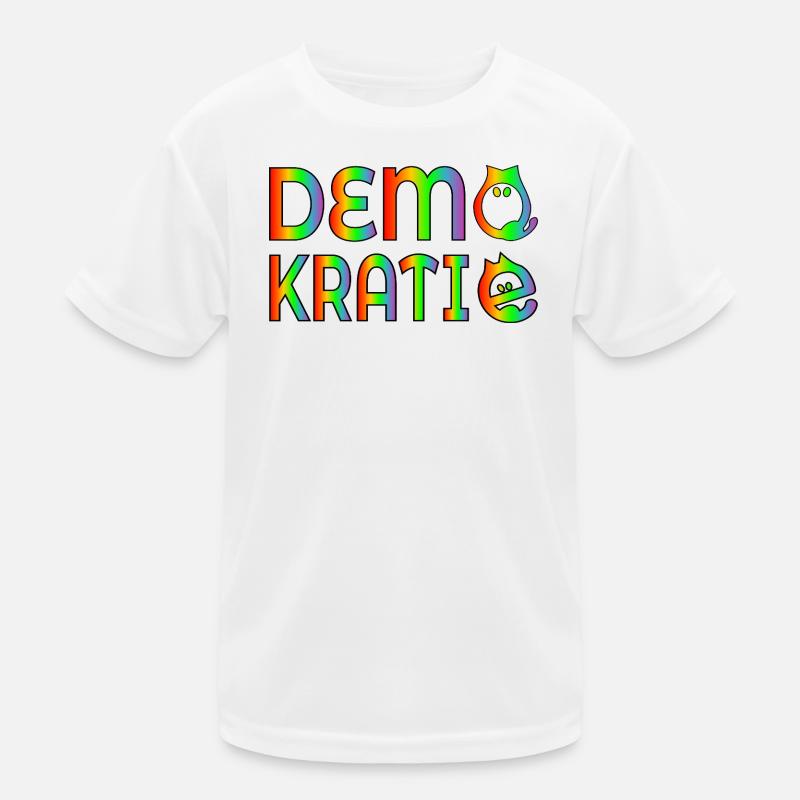 DIVERSITY CATS DEMOCRACY Kids Functional T-Shirt