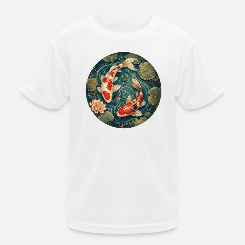 Koi Teich Kinder Funktions-T-Shirt