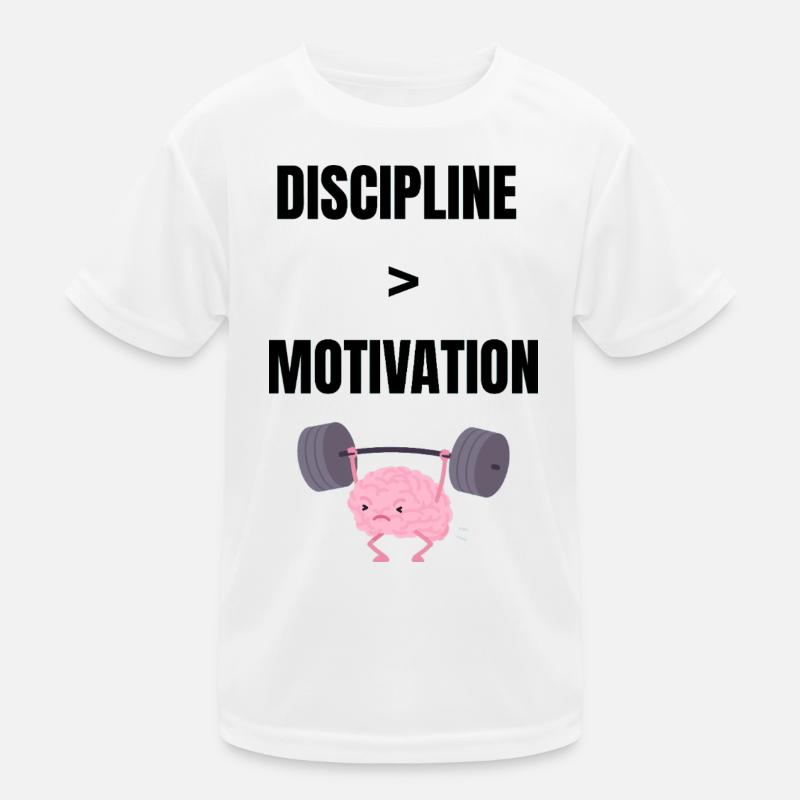 Discipline over motivation Kids Functional T-Shirt