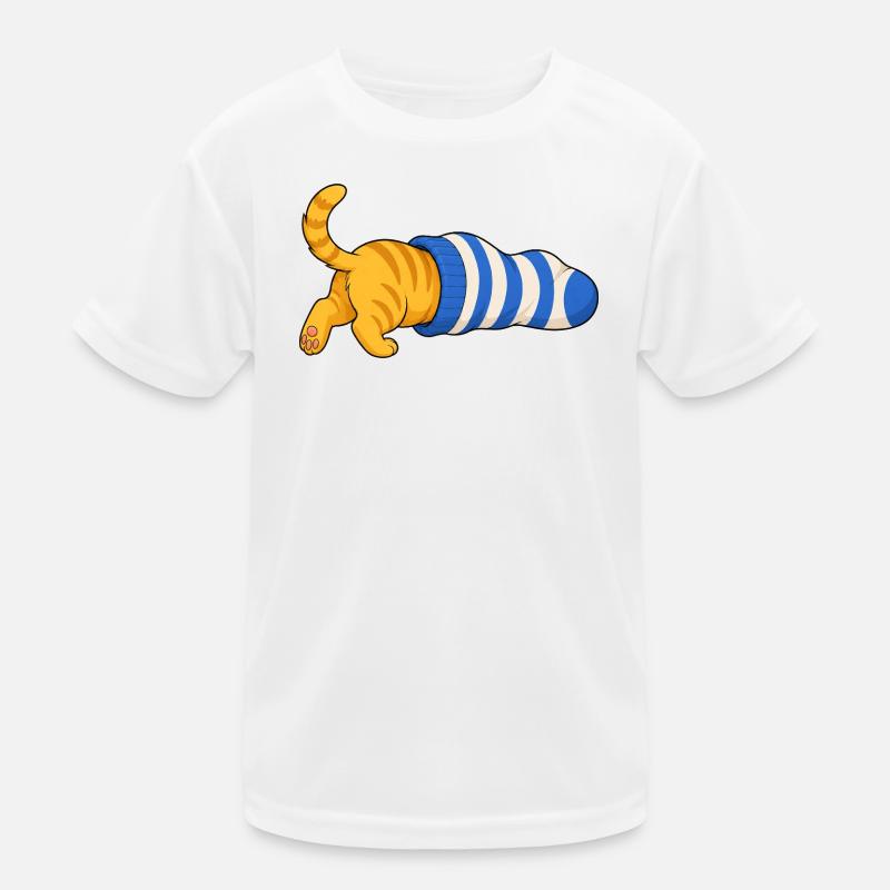 Cat in the sock Kids Functional T-Shirt