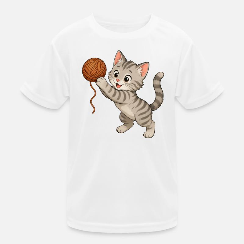 Kitten with wool Kids Functional T-Shirt