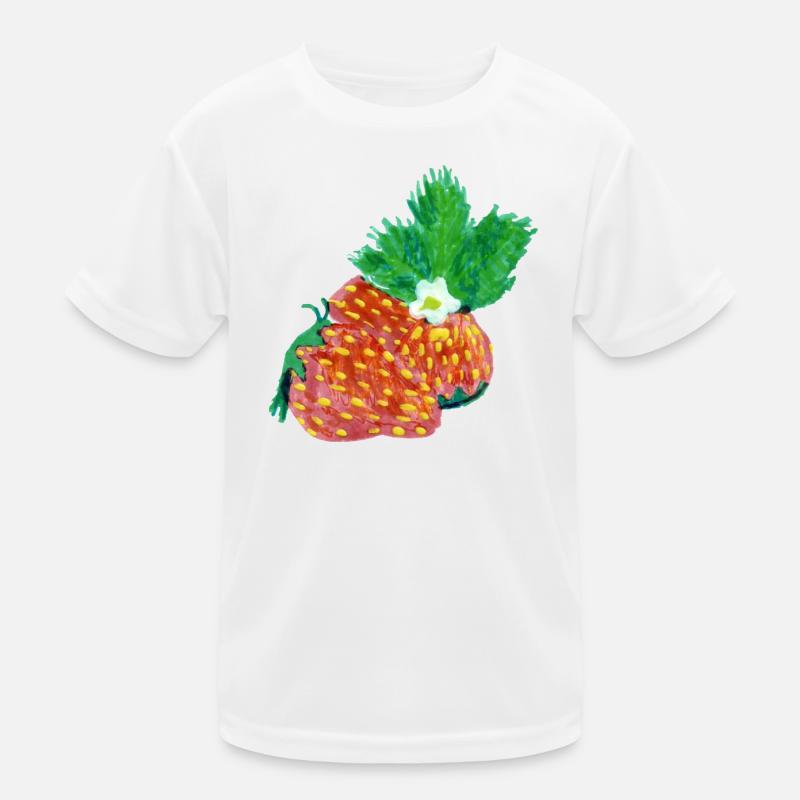 Erdbeeren Art Kinder Funktions-T-Shirt
