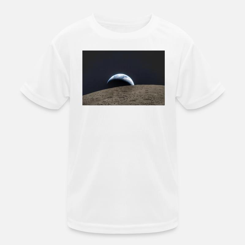 Terre sur la surface lunaire T-shirt sport Enfant