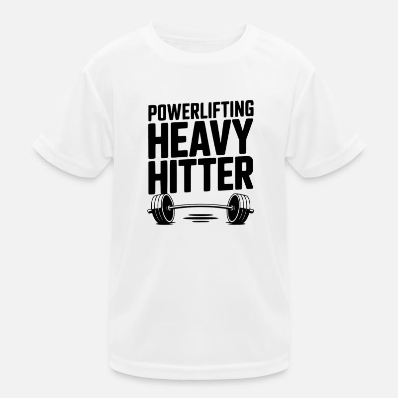 Powerlifting schwerer Schlagmann Kinder Funktions-T-Shirt