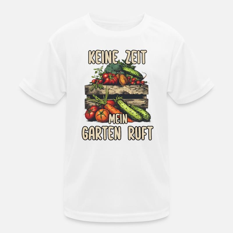 Gemüsebeet Gartenarbeit Hochbeet Kleingarten Humor Kinder Funktions-T-Shirt