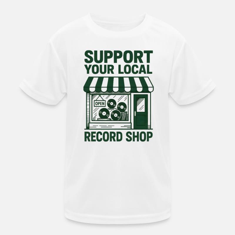 Support Your Record Store | Vinyl Kids Functional T-Shirt