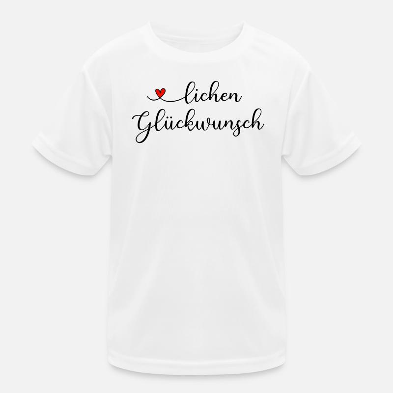 herzlichen Glückwunsch Kinder Funktions-T-Shirt
