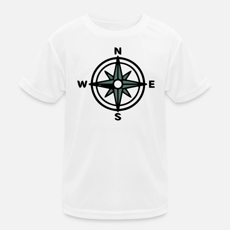 Compass Navigation Hiking Scout Outdoor Kids Functional T-Shirt