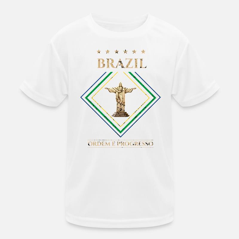 Brésil vintage-Ordre et Progrès T-shirt sport Enfant