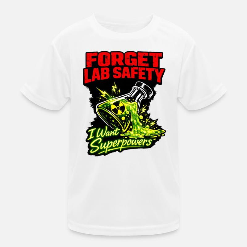 Lab-Safety Goodbye: Superpowers Kids Functional T-Shirt