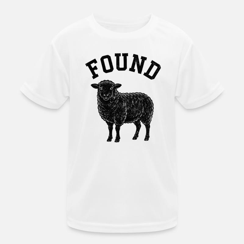 Gefundenes Schaf Silhouette Kinder Funktions-T-Shirt