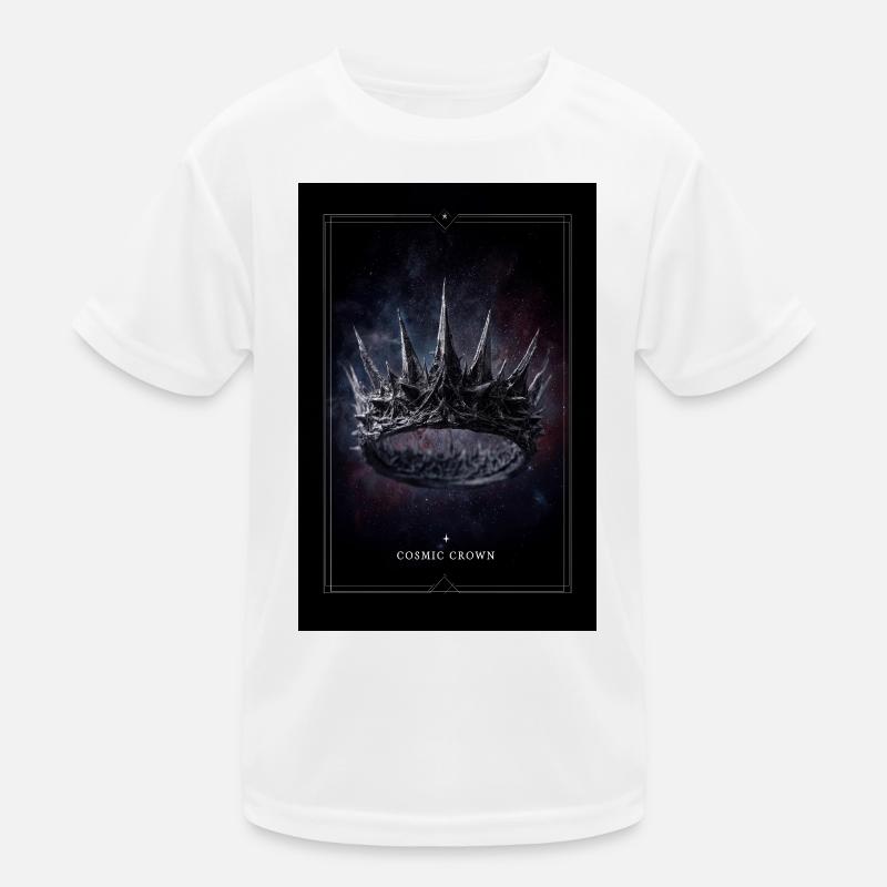 Cosmic Crown: Spiked Nebula Kids Functional T-Shirt