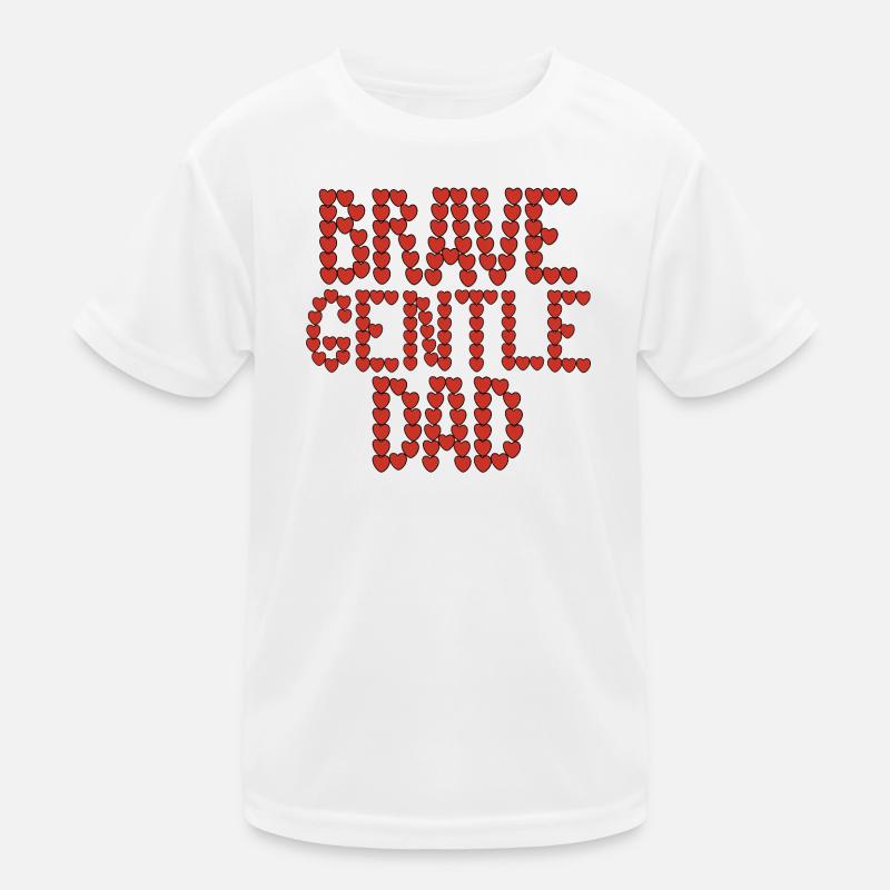 Brave gentle dad Kids Functional T-Shirt