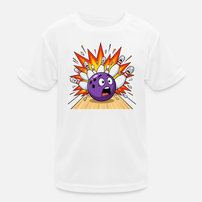 Bowling Destroys Bowling Bowling Kids Functional T-Shirt