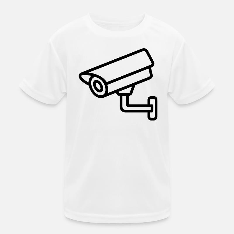 Überwachungskamera Kinder Funktions-T-Shirt