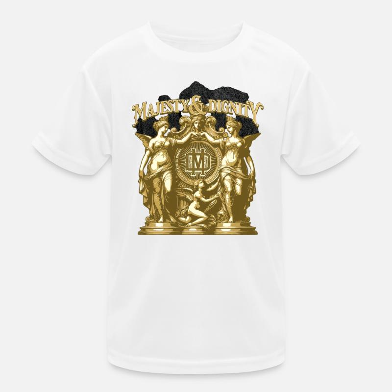 Majesty & Dignity Gold Crest Kinder Funktions-T-Shirt