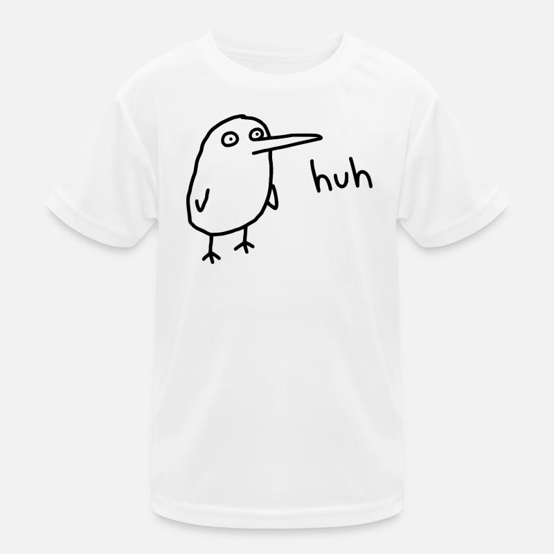 Huh, lustiger verwirrter Derpy-Vogel Kinder Funktions-T-Shirt