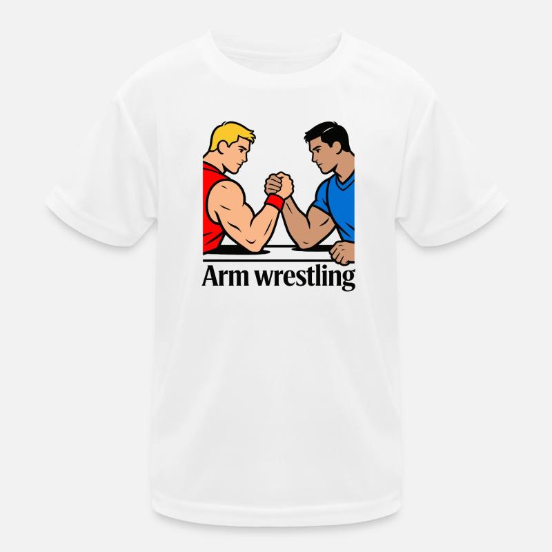 Armdrücken Kinder Funktions-T-Shirt