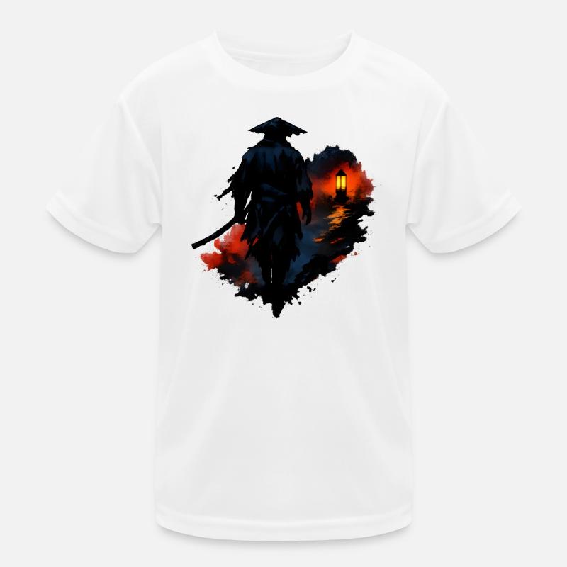 Night walker with lantern Kids Functional T-Shirt