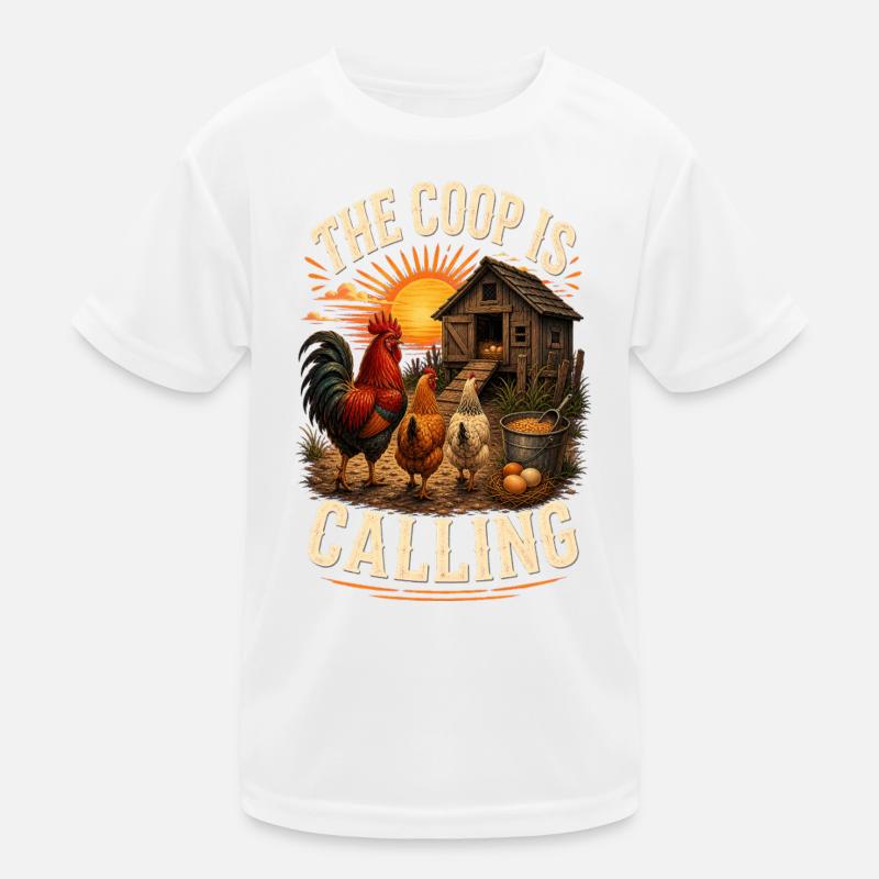 THE COOP IS CALLING Kinder Funktions-T-Shirt