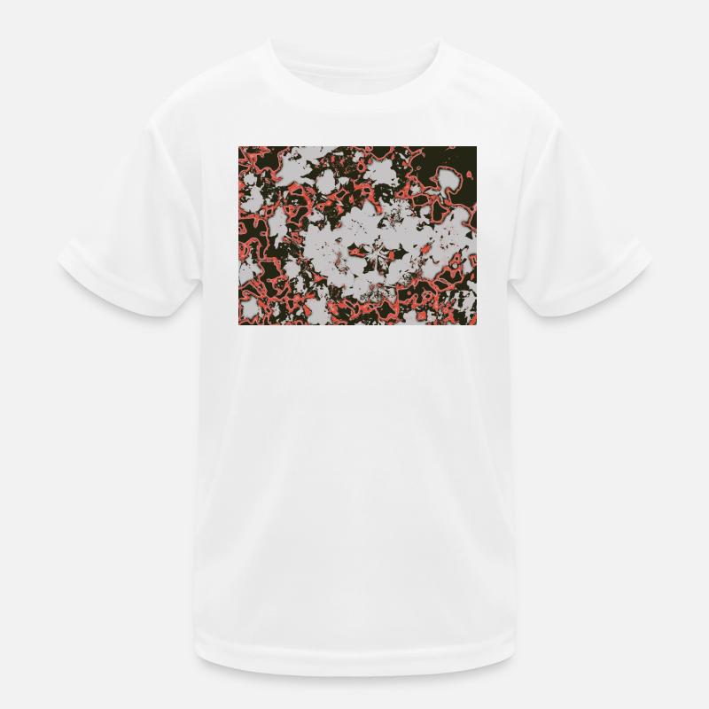 Roter Nebel-Abstractmuster Kinder Funktions-T-Shirt