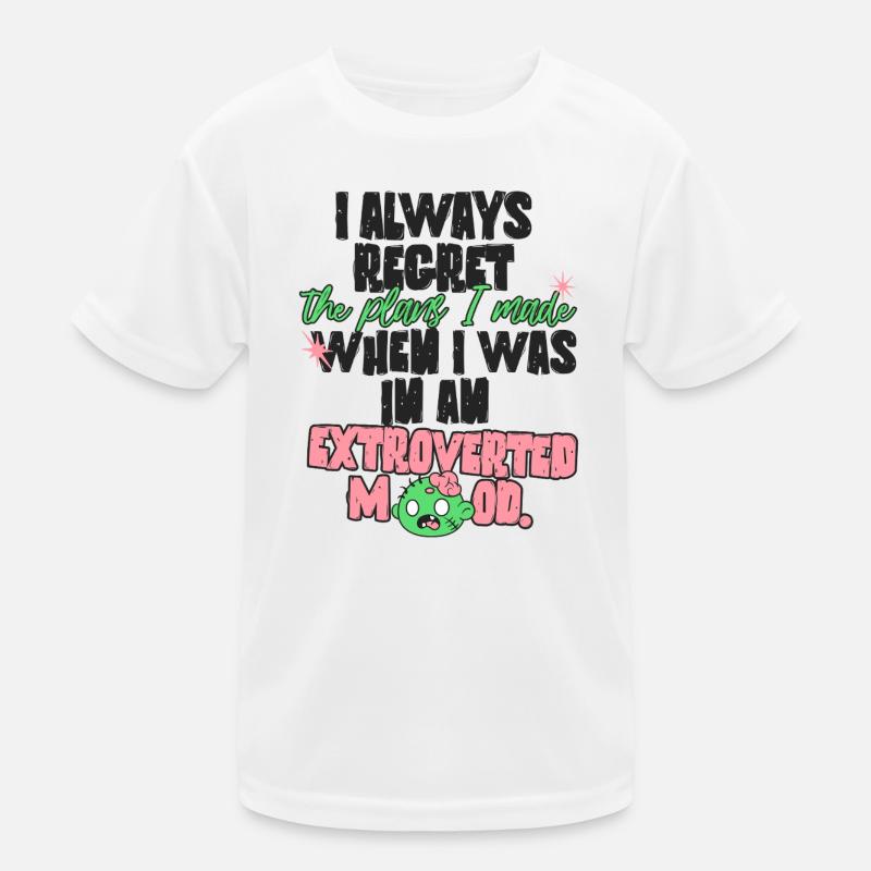 Introvert Plans Kinder Funktions-T-Shirt