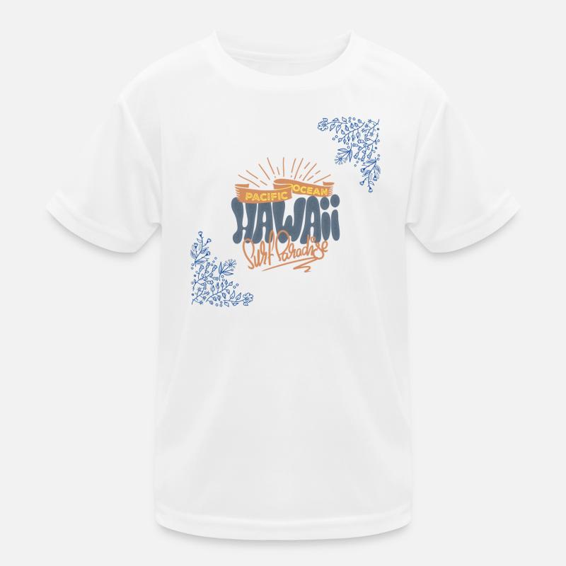 Hawaii Pacific Ocean Splash Kids Functional T-Shirt